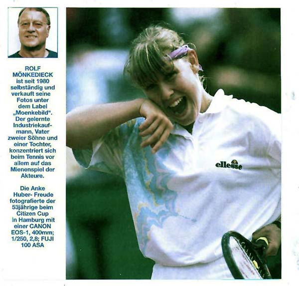 Anke Huber-GER- kann sich noch freuen wie ein kleines Kind..